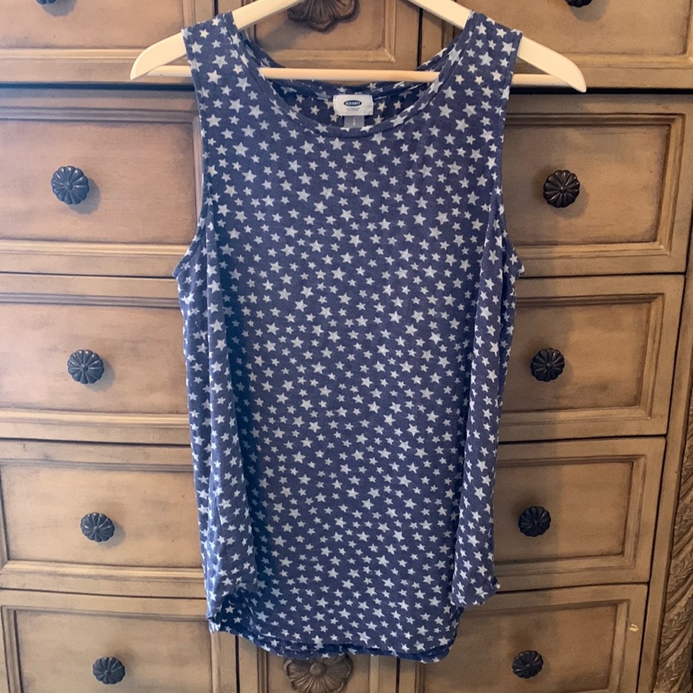 Star Printed Tan Top